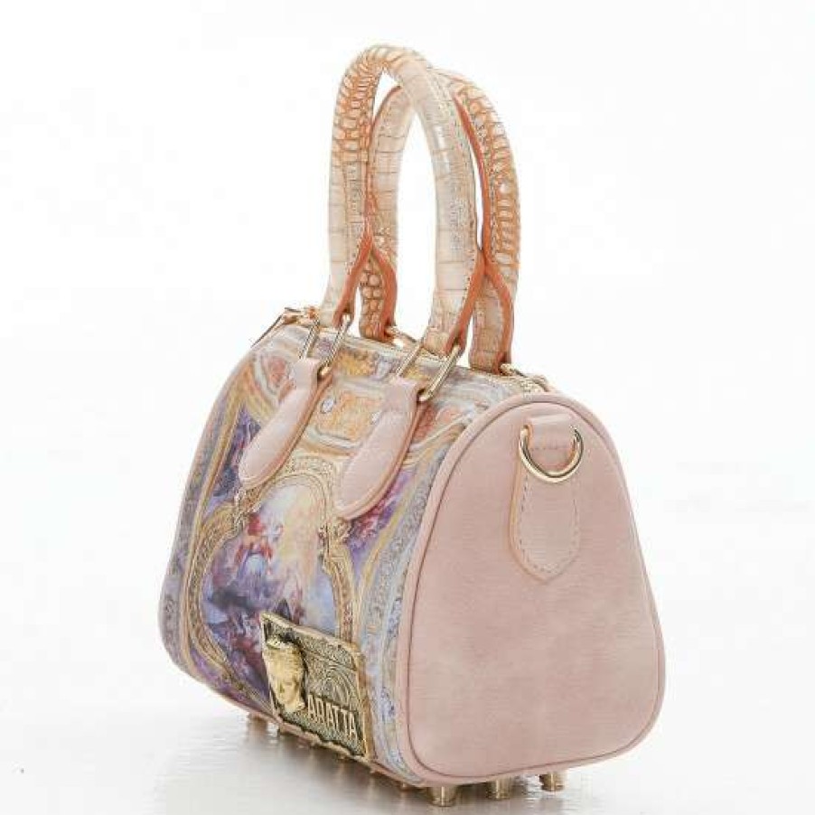 Handbags & Wallets For Women * | Cheapest Aratta Pink Renaissance Handbag