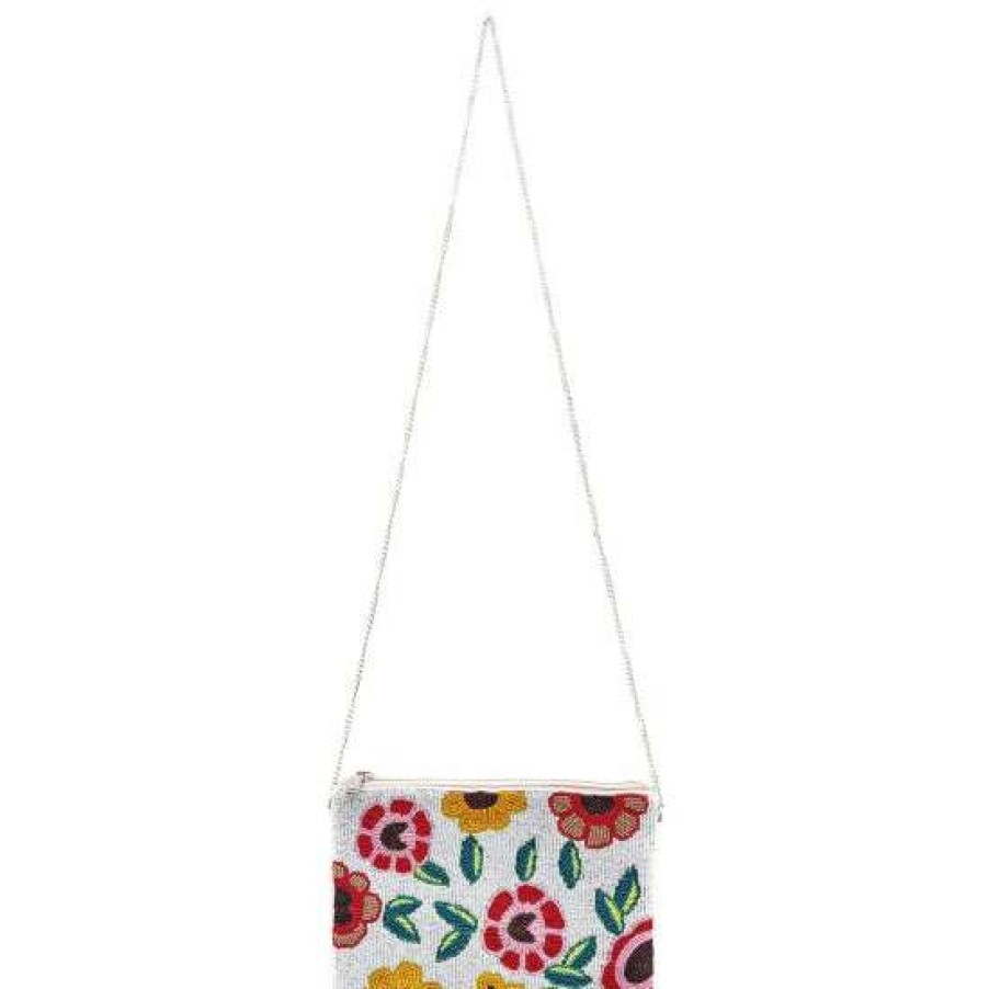 Handbags & Wallets For Women * | Buy Aratta Isabella Hand-Embellished Clutch