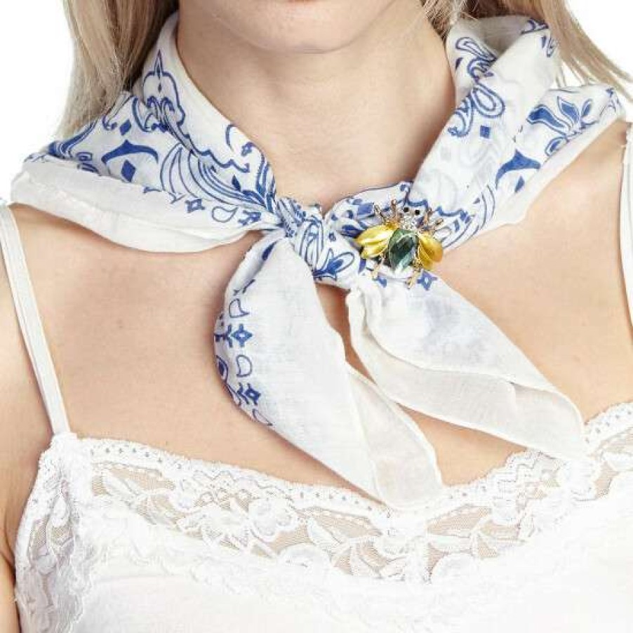 Fashion Accessories * | Hot Sale Aratta Blue Bandana Time