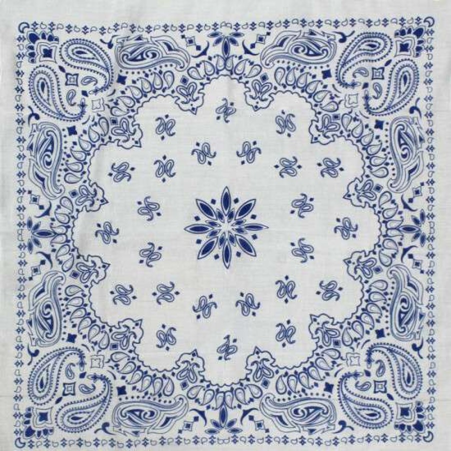 Fashion Accessories * | Hot Sale Aratta Blue Bandana Time