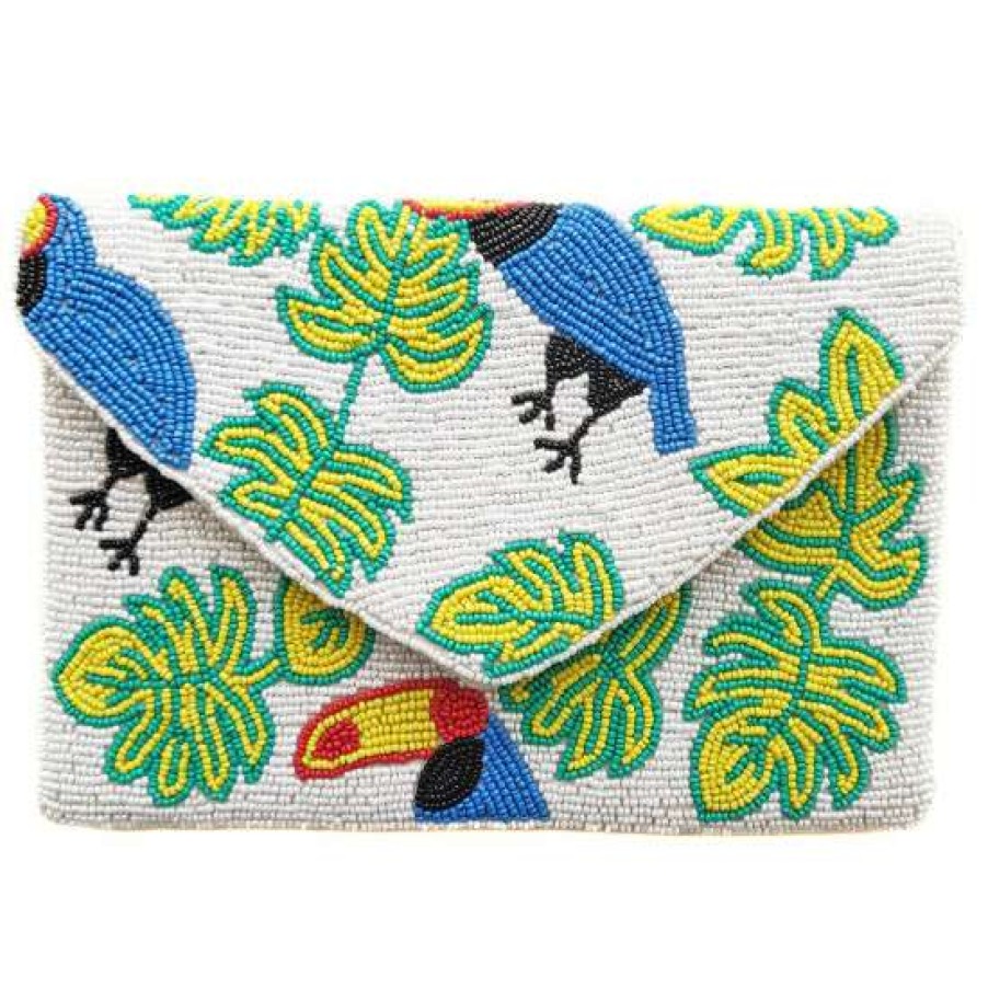 Handbags & Wallets For Women * | Deals Aratta Rio Hand-Embellished Clutch