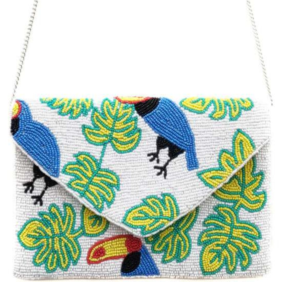 Handbags & Wallets For Women * | Deals Aratta Rio Hand-Embellished Clutch