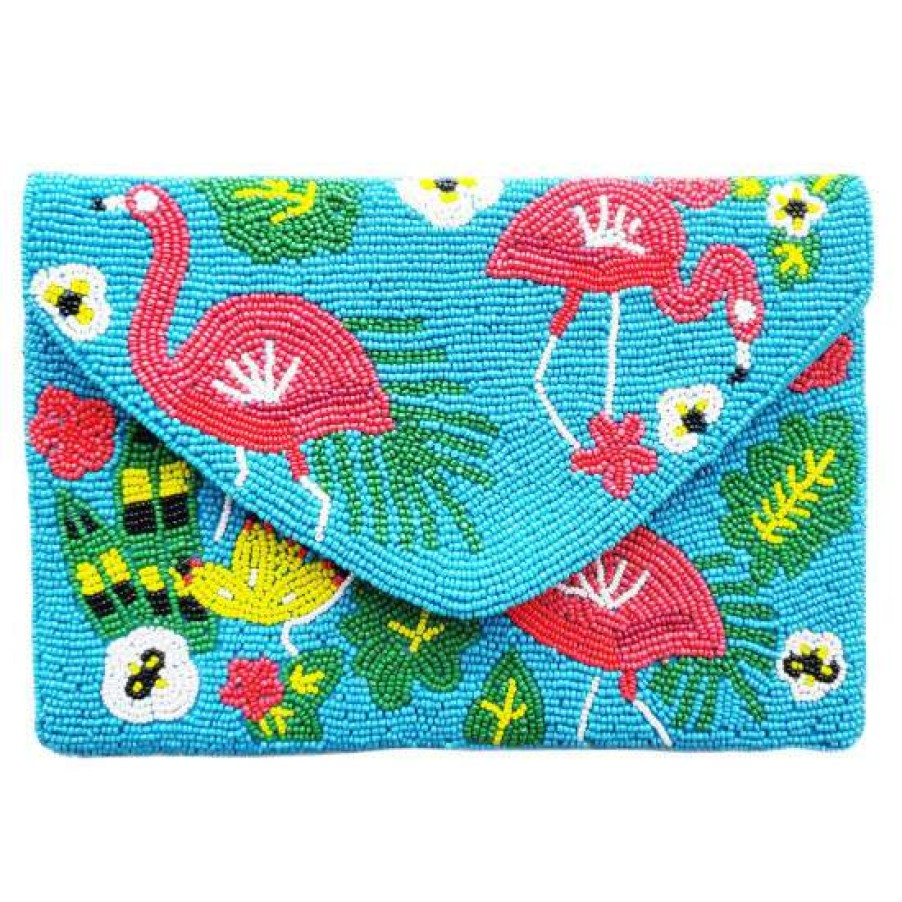 Handbags & Wallets For Women * | Wholesale Aratta Paradise Hand-Embellished Clutch