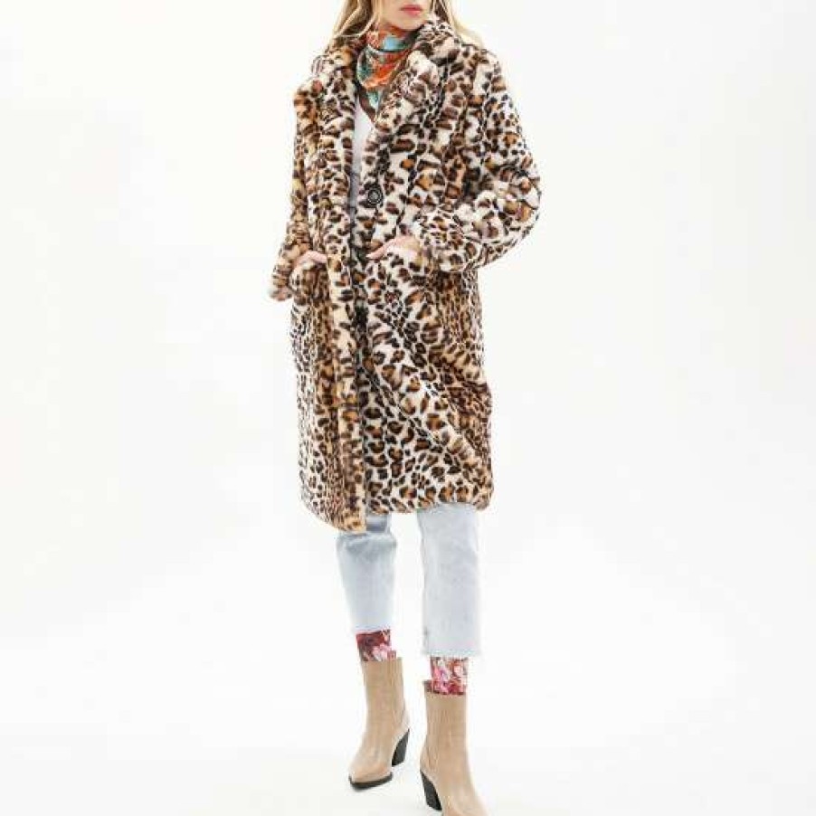 Women'S Clothing * | Wholesale Aratta Leopard Coat