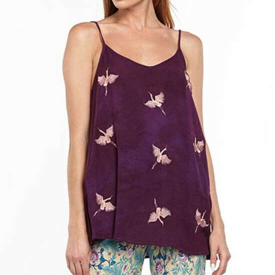 Women'S Clothing * | Cheapest Aratta Story Of The Crane Cami