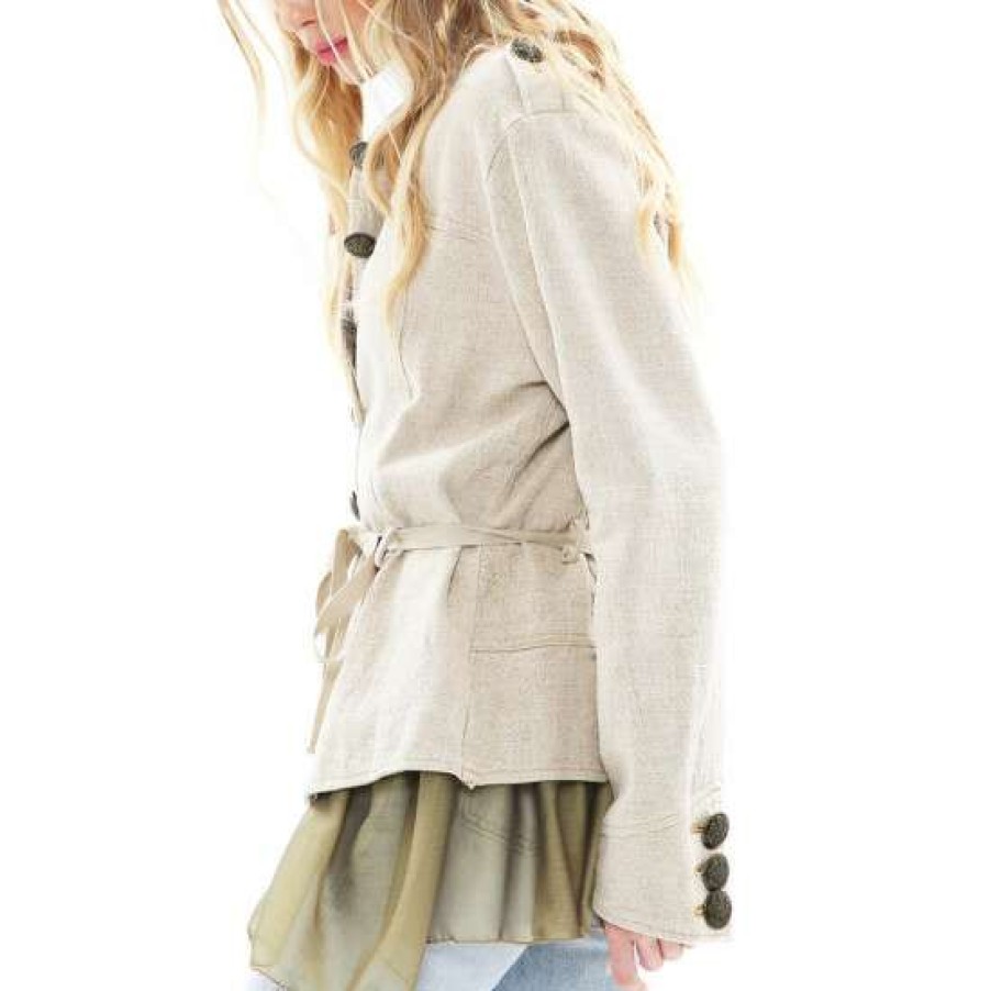 Women'S Clothing * | Deals Aratta Deziree Jacket Beige Beige