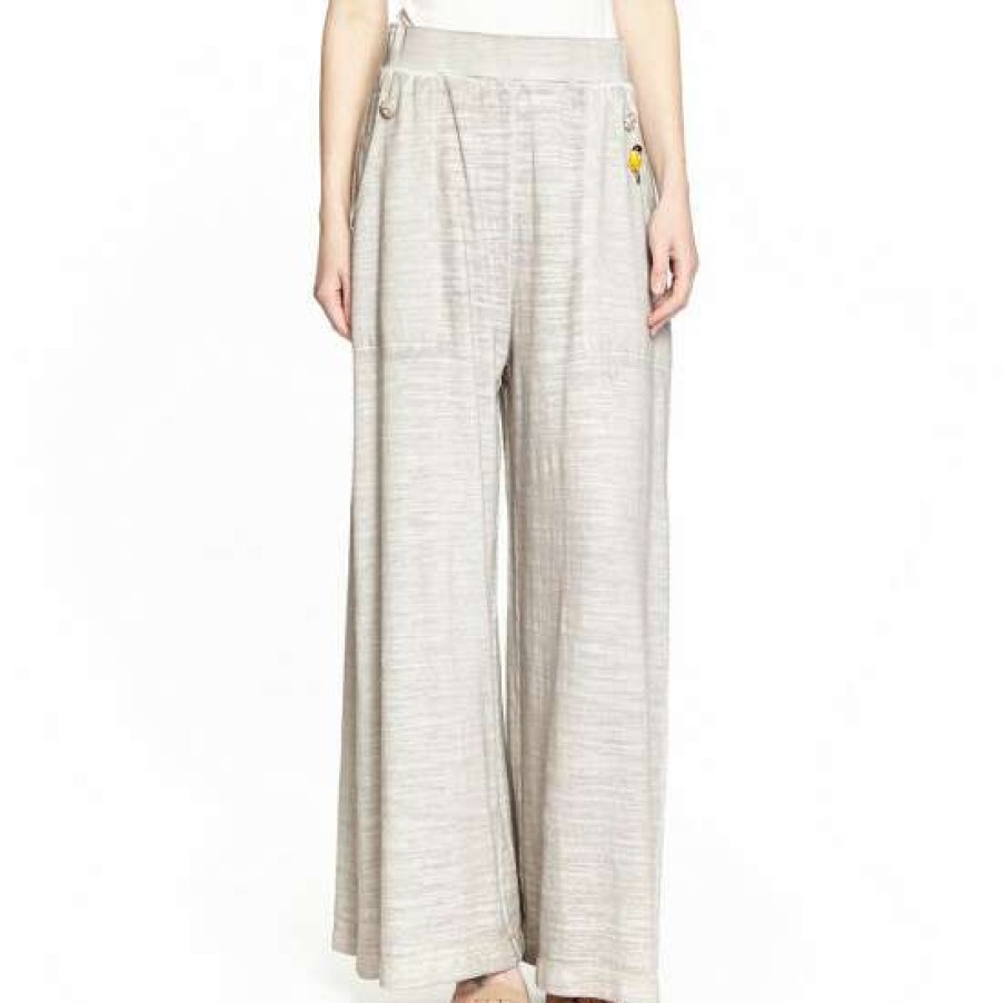 Women'S Clothing * | Buy Aratta She Does Not Care Knit Pants Moon Beam