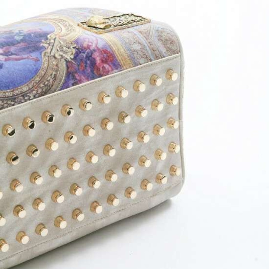 Handbags & Wallets For Women * | Budget Aratta Large Ivory Renaissance Handbag