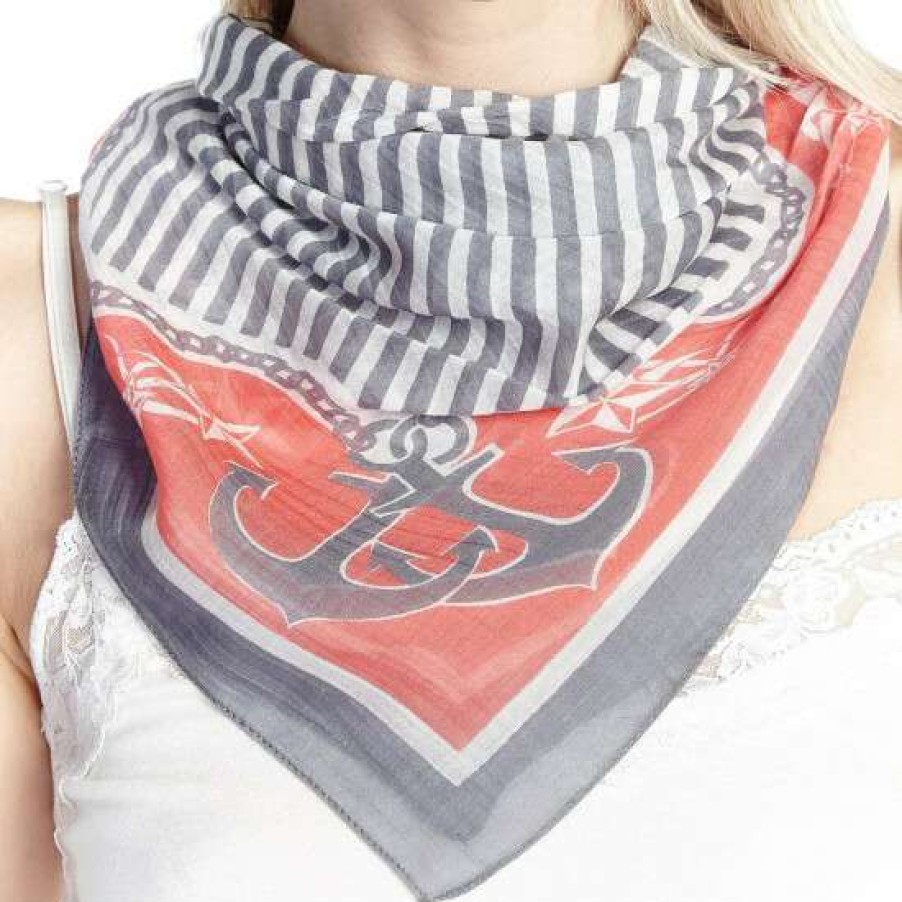 Fashion Accessories * | Best Deal Aratta Gray Traveling Bandana