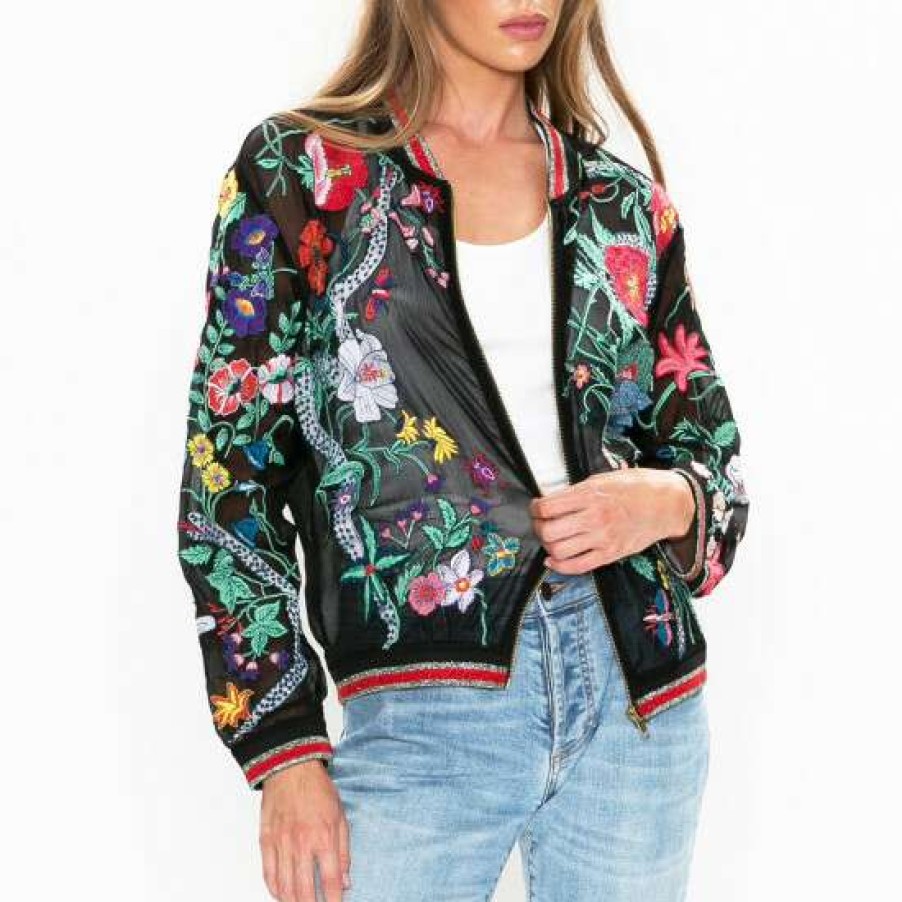 Women'S Clothing * | Deals Aratta Bellezza Embroidered Jacket