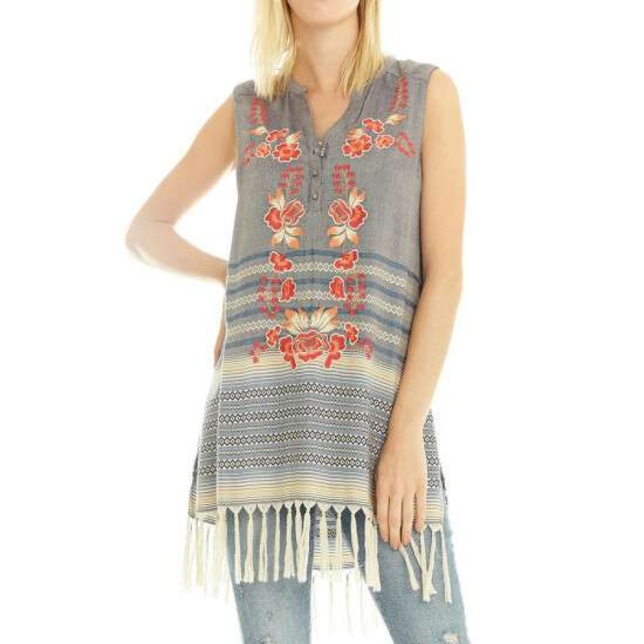 Women'S Clothing * | Best Deal Aratta Blue Dusk Top