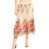 Women'S Clothing * | Wholesale Aratta Vintage Tulips Skirt Beige Beige