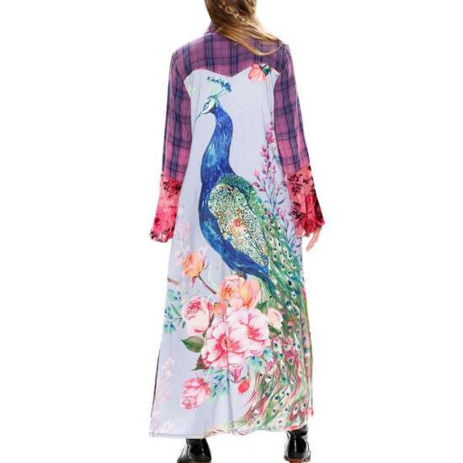 Women'S Clothing * | Brand New Aratta Beautiful Lover Maxi Duster Lilac Lilac