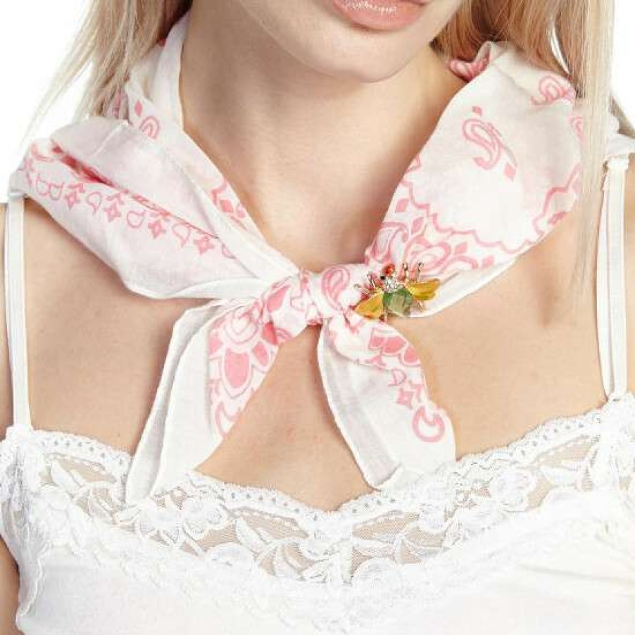 Fashion Accessories * | Deals Aratta Pink Bandana Time