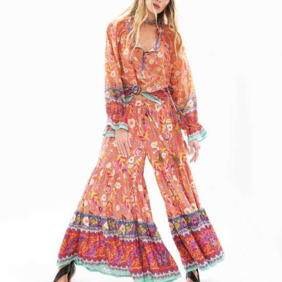 Women'S Clothing * | Hot Sale Aratta Watercolor Dreams Pants